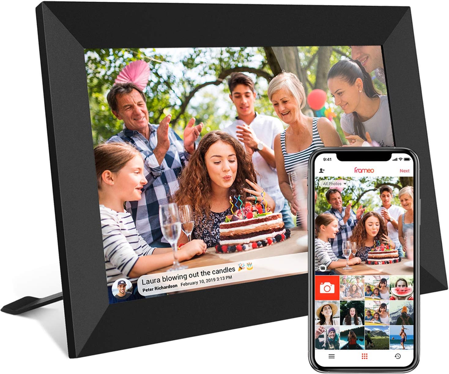 Digital Photo Frame Wifi - 10 1 Inch 32GB Smart WiFi