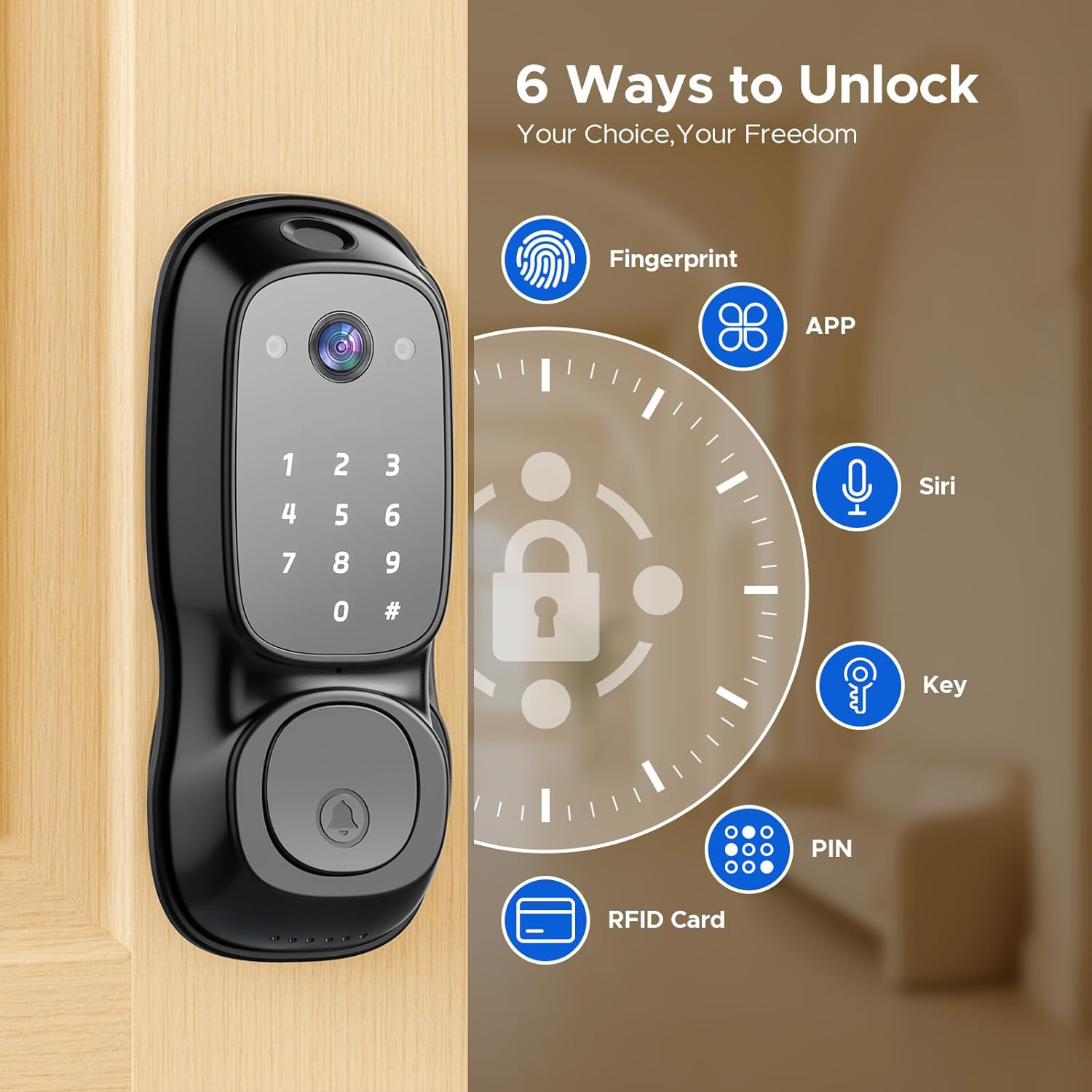 Tuya Wifi Smart Door Lock ‎Cam - огляд і ціна Electronics & Gadgets Starting With D