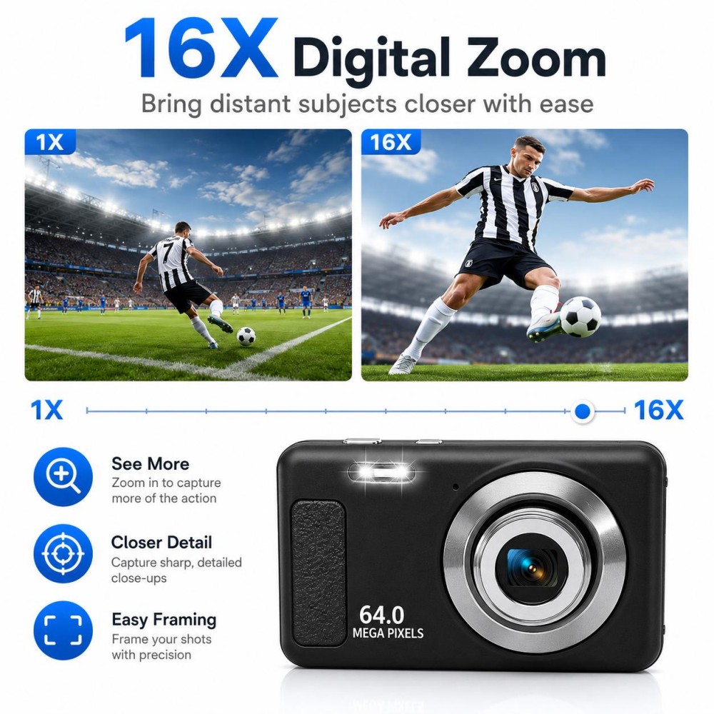 4K Ultra HD Portable Digital C - огляд і ціна Electronic Gadgets For Home