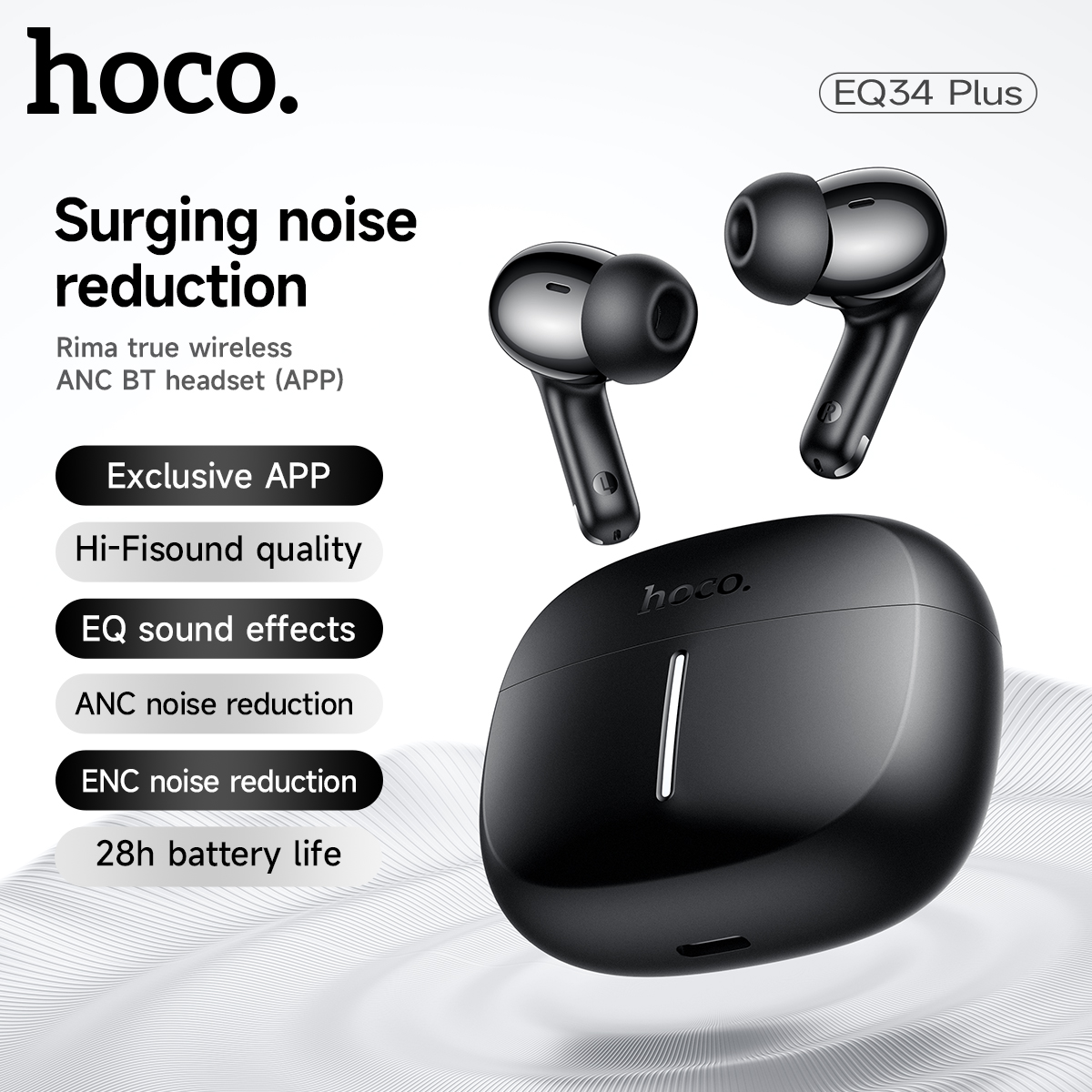 HOCO ANC Acitve Noise Reductio - огляд і ціна Earbuds Anc Wireless