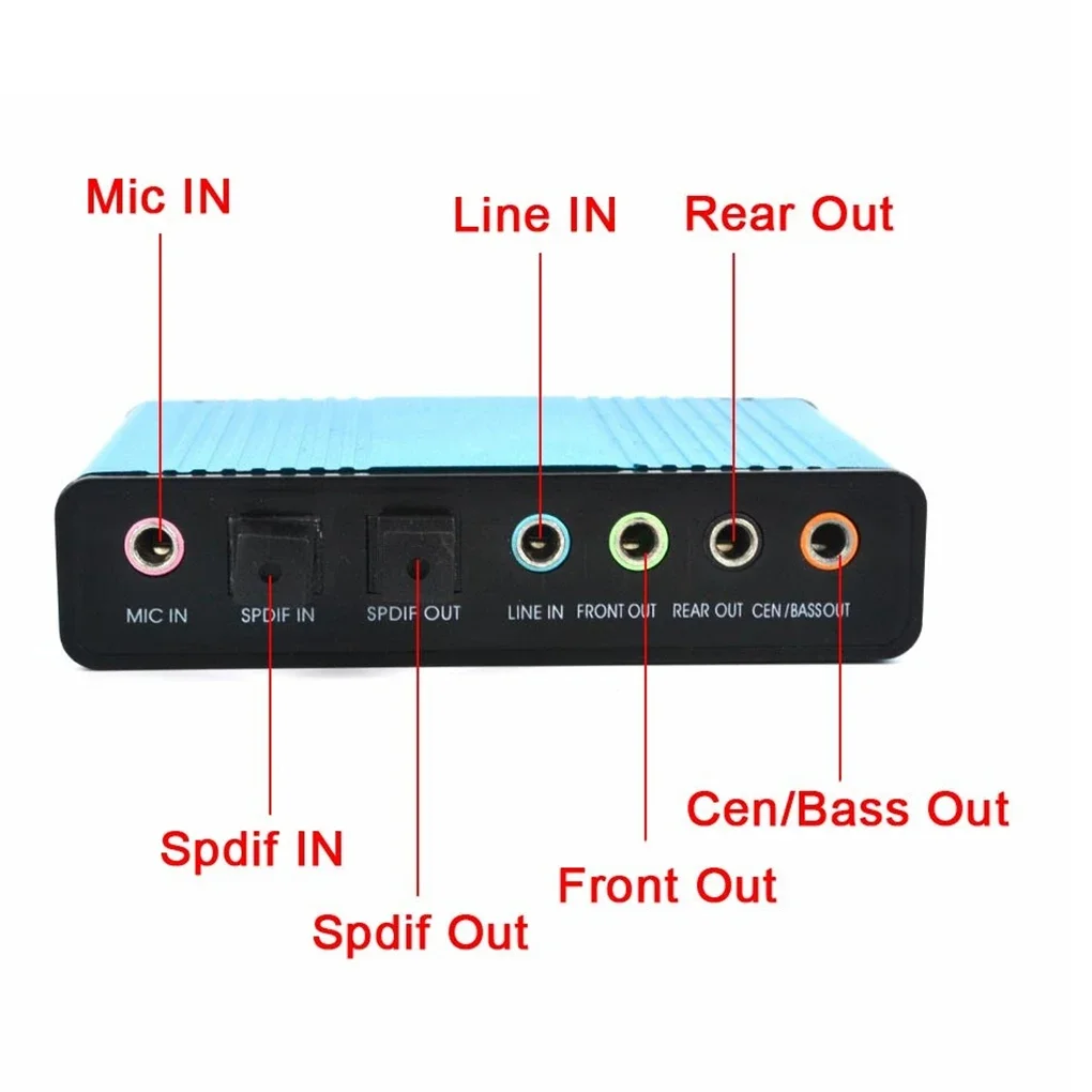 USB 2.0 Sound Card 6 Channel 5 - огляд і ціна Usb Sound Card External