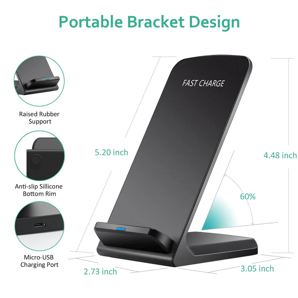 Qi Wireless Fast Charger Charg - огляд і ціна Wireless Phone Charger Pad