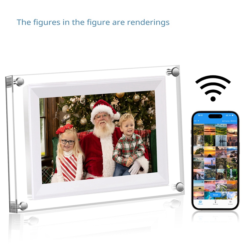 New 7-Inch Transparent Acrylic - огляд і ціна Digital Photo Frame Wifi