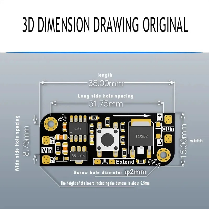 Micro Button Dimming Board Key - огляд і ціна Electronics & Gadgets Starting With D