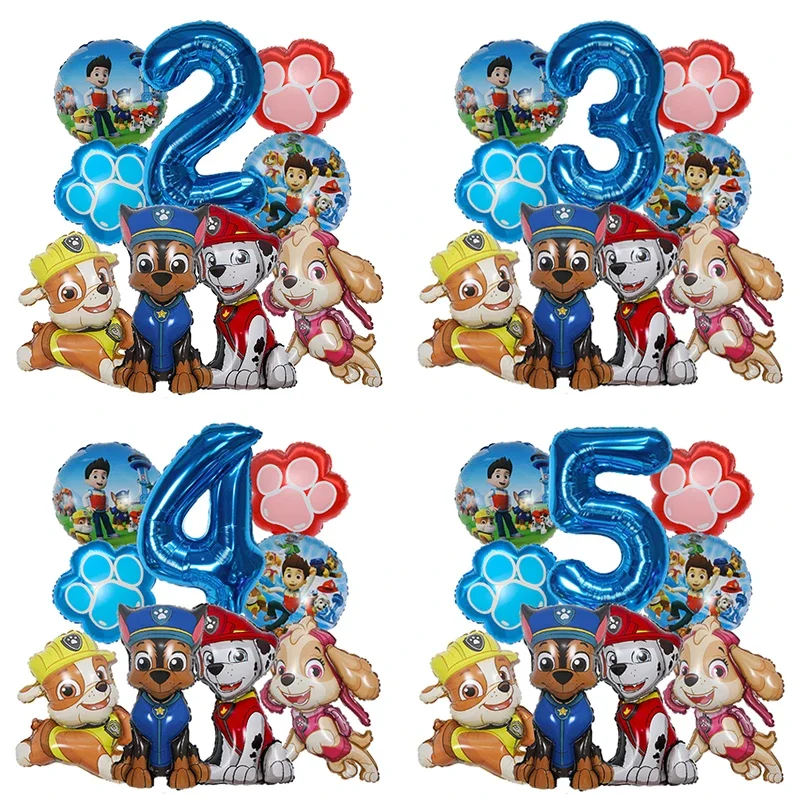 9pcs Cartoon Paw Patrol Foil B - огляд і ціна Electronic Gift
