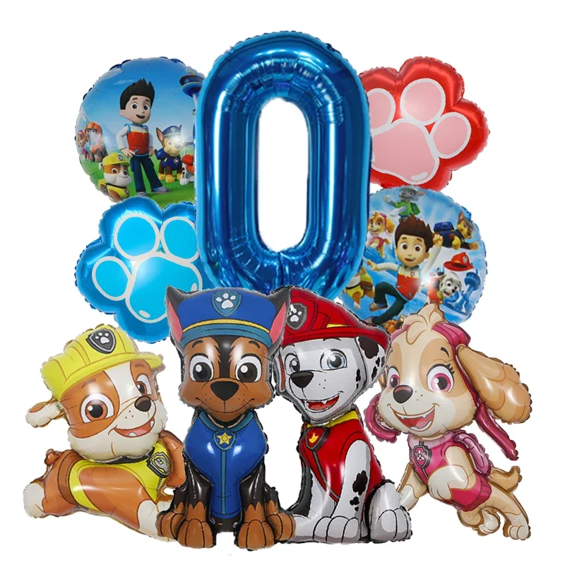 9pcs Cartoon Paw Patrol Foil B - огляд і ціна Electronic Gift