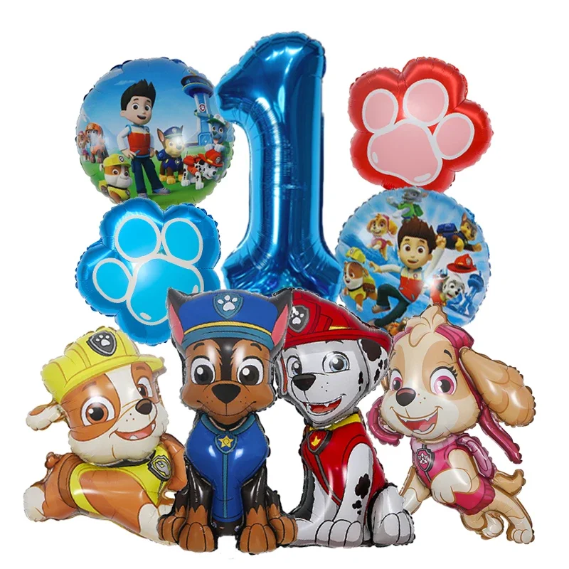 9pcs Cartoon Paw Patrol Foil B - огляд і ціна Electronic Gift