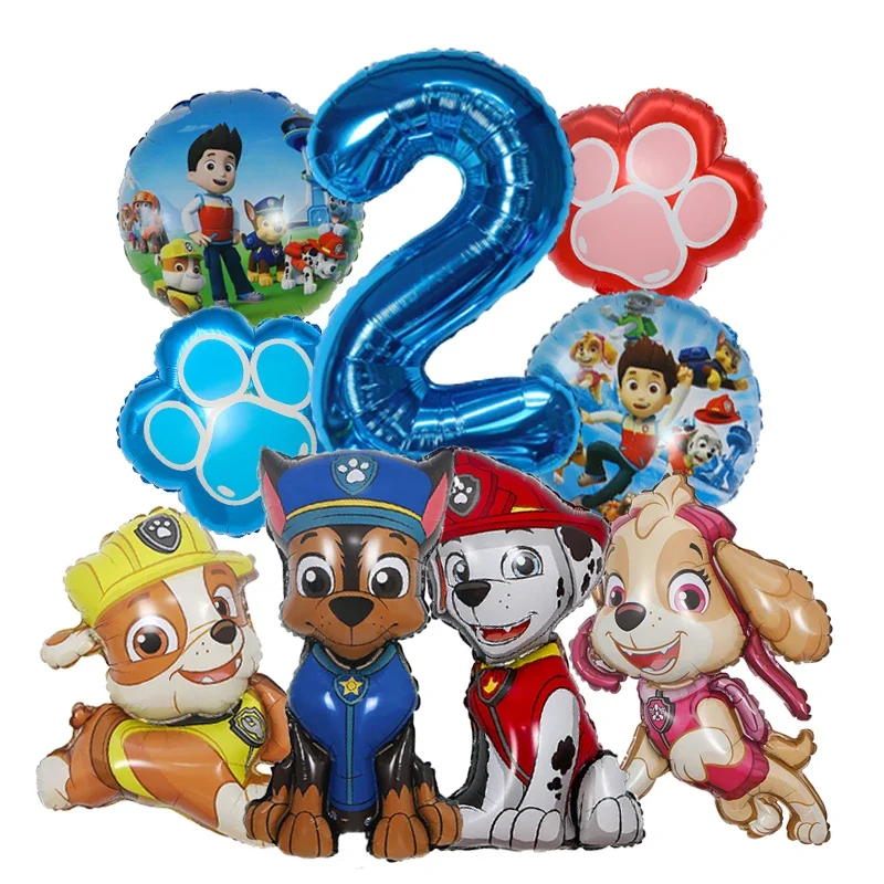 9pcs Cartoon Paw Patrol Foil B - огляд і ціна Electronic Gift